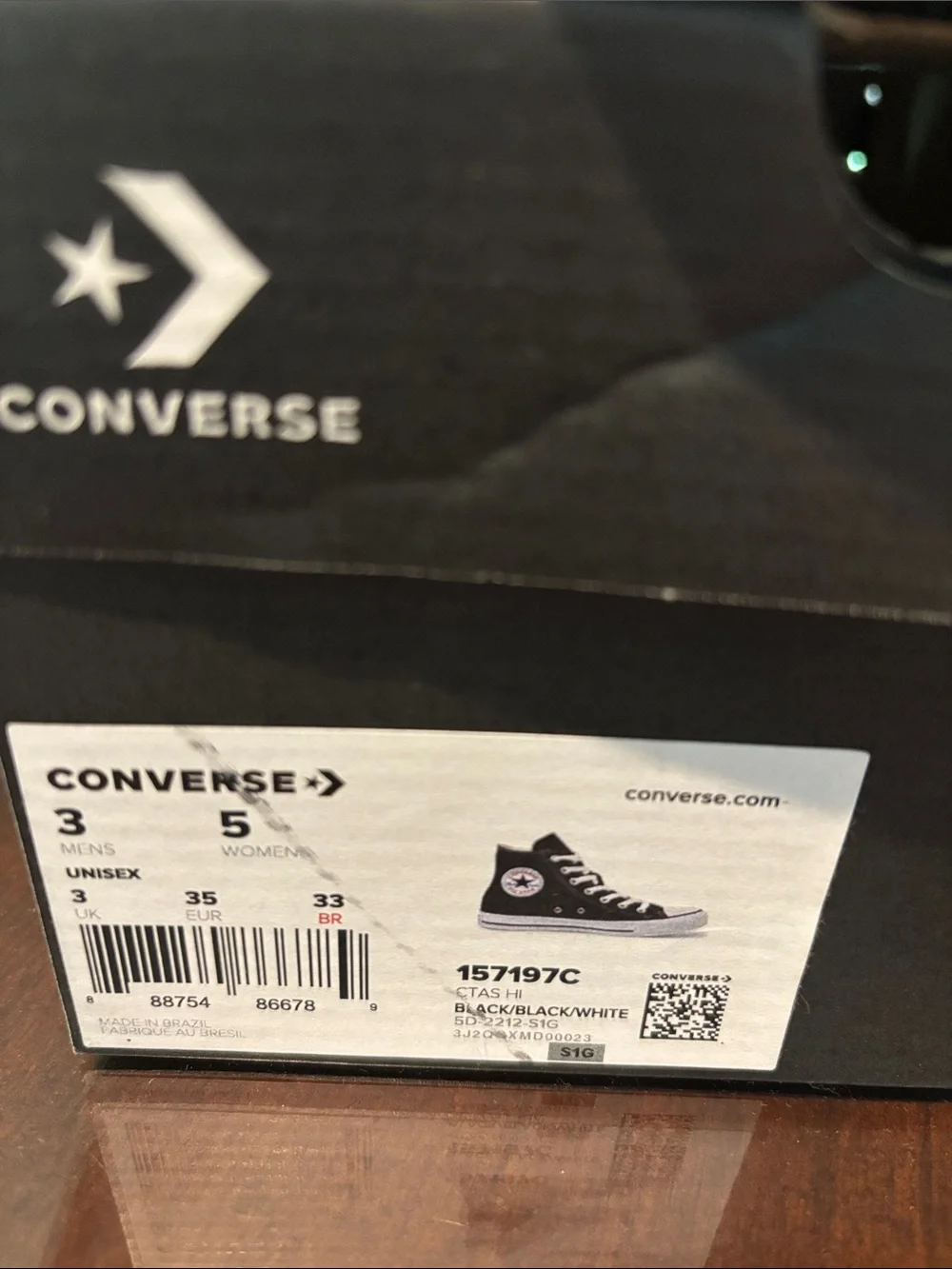 Converse All Star High Top Sneakers in Black and White